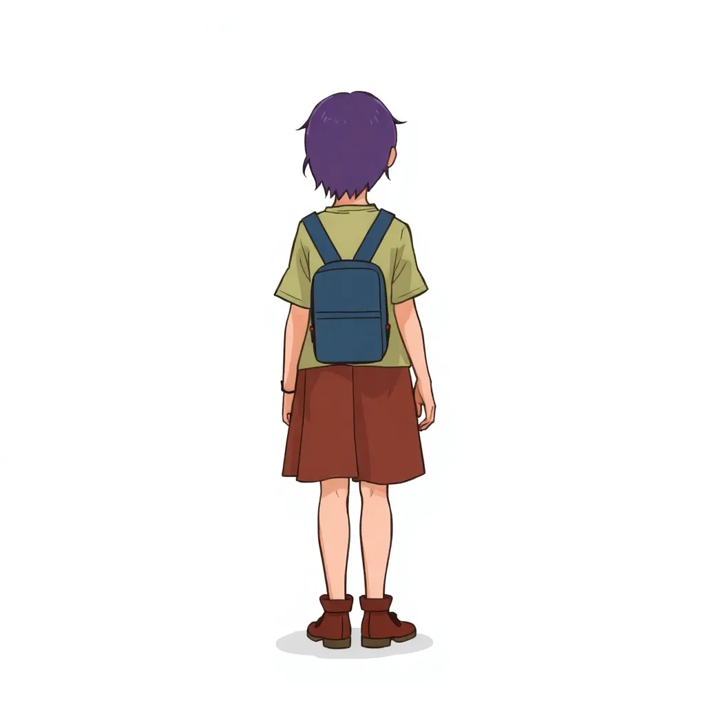 Sample backview artwork for illustrators